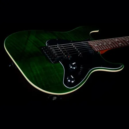 JET JS-450 TGR R Электрогитара, Stratocaster, цвет зеленый прозрачный