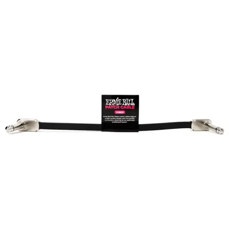 Ernie Ball 6226 Шнур инструментальный плоский JACK 1/4" (угловой) ⇔ JACK 1/4" (угловой), длина 15 см