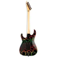 ESP LTD MIRAGE DELUXE '87 RBCRK Электрогитара 6-струнная, черная, с рисунком Rainbow Crackle ESP LTD MIRAGE DELUXE '87 RBCRK Электрогитара 6-струнная, черная, с рисунком Rainbow Crackle