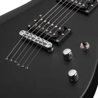 SCHECTER C-6 DELUXE SBK Электрогитара, Stratocaster, цвет матовый черный