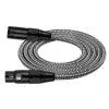 Kirlin MWC-270 2M BKA Шнур микрофонный XLR (female) ⇔ XLR (male), 2 метра, черный/серый