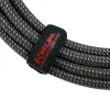 Kirlin IWB-202BFGL 6M CA Шнур гитарный JACK 1/4"(прямой) ⇔ JACK 1/4"(угловой), 6 м., серый карбон