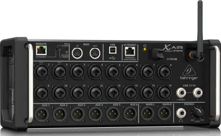 Behringer XR18 Микшер цифровой рэковый, 18 каналов, WiFi модуль