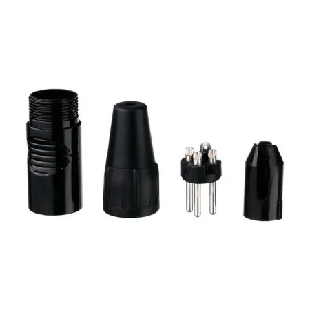 Rean RC3M-BAG Разъем XLR (male) кабельный, 3-PIN, чёрный