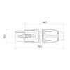 ROXTONE RX3F-NT Разъем XLR (female) кабельный, 3-PIN, чёрный