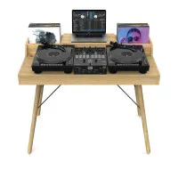 Glorious Vintage Music Station Стол для диджея или студии, в ретро-стиле