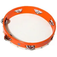 Fleet TH10-6A Тамбурин-бубен 10" с кожей, 6 пар бубенцов