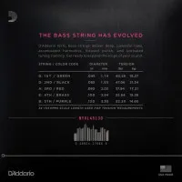 D'Addario NYXL45130 Набор струн для 5-струнной для бас-гитары, размер 45-130