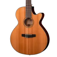 Cort CEC7-NAT Классическая гитара со звукоснимателем, с вырезом, цвет натуральный