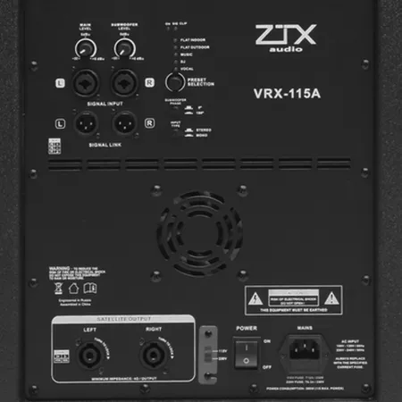ZTX audio VRX-115A Сабвуфер активный 15", 800 Вт (RMS), DSP процессор