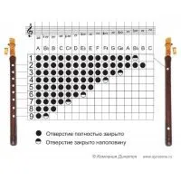 Ararat D500ProA Black Дудук, строй A(Ля), абрикосовое дерево, трость в комплекте