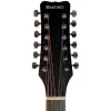 Martinez FAW-802-12 TBK Гитара акустическая 41",12 струн, Dreadnought, цвет прозрачный черный