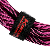 Kirlin IWB-202BFGL 3M WBP Шнур гитарный JACK 1/4"(прямой) ⇔ JACK 1/4"(угловой), 3м, фиолетовая волна
