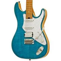 ARIA 714-MK2 TQBL Электрогитара Stratocaster, S/S/H, цвет бирюзовый