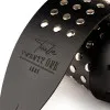 Twelve Twenty One 1221-75-3-BLK Ремень для гитары, кожаный, широкий, черный
