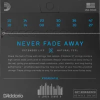 D'Addario XTABR1047-12 Набор струн для 12-струнной акустической гитары, бронза 80/20, 10-47