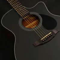 KEPMA EAC Black Matt Гитара акустическая Grand Auditorium, цвет черный матовый