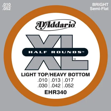 Набор струн для 6-струнной электрогитары D`ADDARIO EHR340