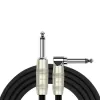 Kirlin IP-202PR 3M BK Шнур инструментальный JACK 1/4"(прямой) ⇔ JACK 1/4"(угловой), 3 метра, черный