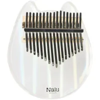 NALU NK-RCT Калимба "котик" из прозрачного радужного акрила, ключ и чехол в комплекте