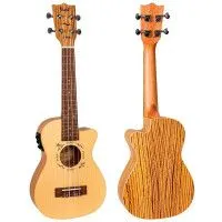 Flight DUC328 CEQ SP/ZEB Укулеле Concert со звукоснимателем, чехол в комплекте