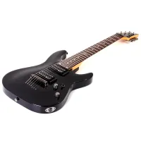 SCHECTER SGR C-7 BLK Гитара электрическая, 7 струн, цвет чёрный, чехол в комплекте