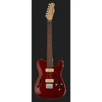 Harley Benton TE-90QM Trans Red полуакустическая гитара