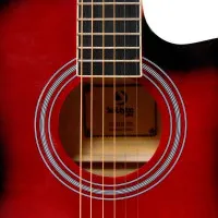 Solista SO-4111 RDS Гитара акустическая, Dreadnought, цвет красный бёрст