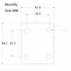 Musiclily M190 Пластина крепления грифа, черная