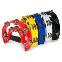 DADI MT-01 Тамбурин с ручкой, пластиковый, 20 пар бубенцов