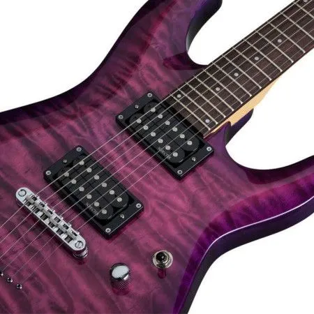 SCHECTER C-6 PLUS EM Электрогитара, Stratocaster, цвет пурпурный