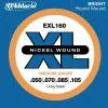 Набор струн для 4-струнной бас-гитары D`ADDARIO EXL160