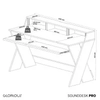 Glorious Sound Desk PRO White Стол аранжировщика, X-тип, цвет белый