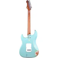 JET JS-400 Relic SFG Электрогитара, Stratocaster, 6 струн, цвет морской волны, состареный