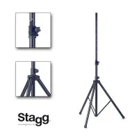 STAGG SPS10-ST BK SET Комплект из 2-х металлических стоек для акустических систем