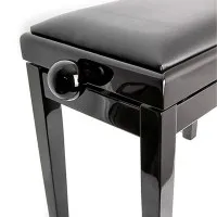 Rin HY-PJ018A-GLOSS-BLACK Банкетка, черный/черный, кожзам