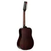 Martinez FAW-802-12 TBK Гитара акустическая 41",12 струн, Dreadnought, цвет прозрачный черный