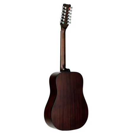 Martinez FAW-802-12 TBK Гитара акустическая 41",12 струн, Dreadnought, цвет прозрачный черный