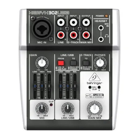 Микшерный пульт Behringer XENYX 302USB
