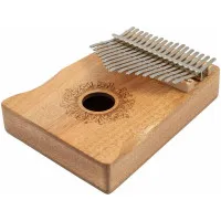 BEE EK06 Калимба 17 язычков, красное дерево, гравировка ЛАВАНДА, аксессуары в комплекте