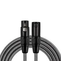 Kirlin MWC-270 6M BKA Шнур микрофонный XLR (female) ⇔ XLR (male), 6 метров, черный/серый