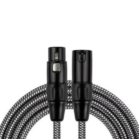 Kirlin MWC-270 2M BKA Шнур микрофонный XLR (female) ⇔ XLR (male), 2 метра, черный/серый