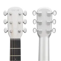 Lava ME Air Carbon Silver Гитара трансакустическая, тонкий корпус, 6 струн, цвет белый, с чехлом