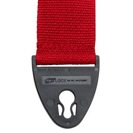 D'Andrea 1355RED Polyweb Ace-Lock Ремень для гитары, нейлон, красный