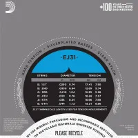 Набор струн для 6-струнной классической гитары D`ADDARIO EJ31 Набор струн для 6-струнной классической гитары D`ADDARIO EJ31