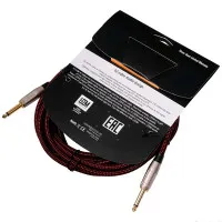 LEEM FAS-5(BK/RD) Шнур инструментальный JACK 1/4"(прямой) ⇔ JACK 1/4"(прямой), 5 м., черный/красный