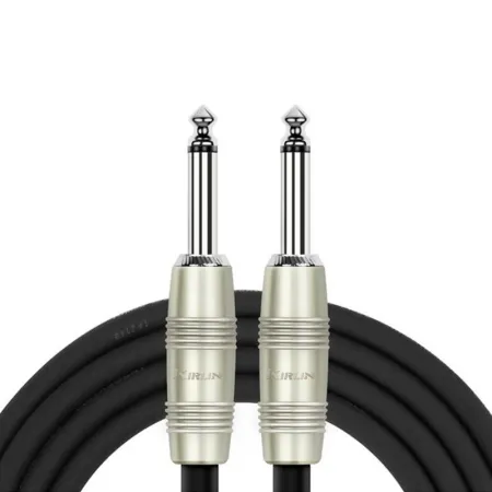 Kirlin IP-201PR 3M BK Шнур инструментальный JACK 1/4"(прямой) ⇔ JACK 1/4"(прямой), 3 метра, черный