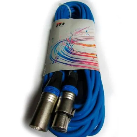 True magic TLC 10M/BL Шнур микрофонный XLR (F) ⇔ XLR (M), 10 метров, синий