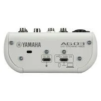 Yamaha AG03MK2 White Микшерный пульт для потокового вещания с аудиоинтерфейсом USB