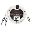 Kirlin LGY-362L 0.3M WH Шнур mini-JACK 1/8" stereo(male) ⇔ 2хJACK 1/4" mono(male), 0.3 метра, белый